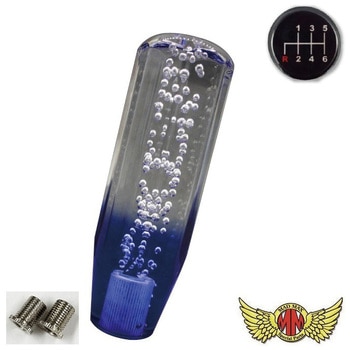 クリスタルシフトノブ 泡 150mm 変換アダプター付き MAD MAX(マッドマックス)