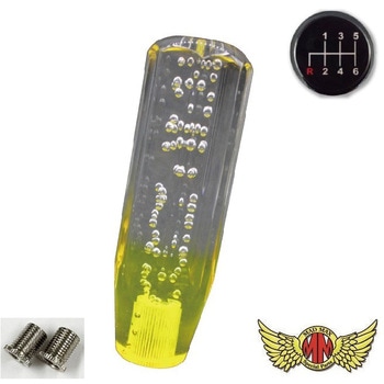 クリスタルシフトノブ 泡 150mm 変換アダプター付き MAD MAX(マッドマックス)