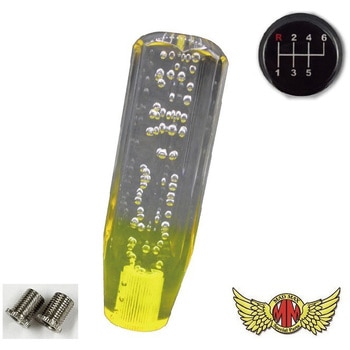 クリスタルシフトノブ 泡 150mm 変換アダプター付き MAD MAX(マッドマックス)