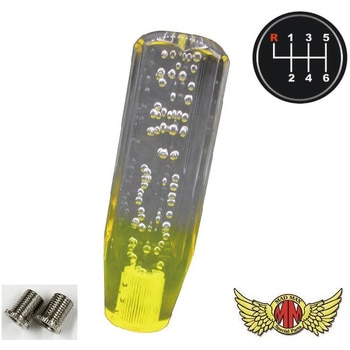 クリスタルシフトノブ 泡 150mm 変換アダプター付き MAD MAX(マッドマックス)