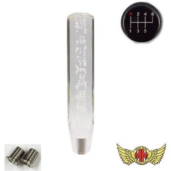 クリスタルシフトノブ 泡 250mm 変換アダプター付き MAD MAX(マッドマックス)