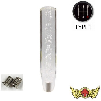 クリスタルシフトノブ 泡 250mm 変換アダプター付き MAD MAX(マッドマックス)