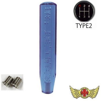 クリスタルシフトノブ 泡 250mm 変換アダプター付き MAD MAX(マッドマックス)