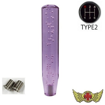 クリスタルシフトノブ 泡 250mm 変換アダプター付き MAD MAX(マッドマックス)