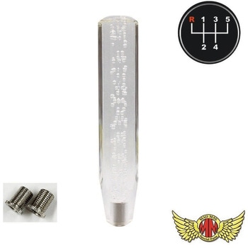 クリスタルシフトノブ 泡 250mm 変換アダプター付き MAD MAX(マッドマックス)