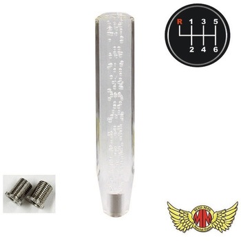 クリスタルシフトノブ 泡 250mm 変換アダプター付き MAD MAX(マッドマックス)