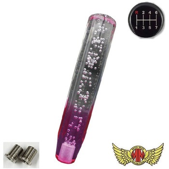 クリスタルシフトノブ 泡 250mm 変換アダプター付き MAD MAX(マッドマックス)
