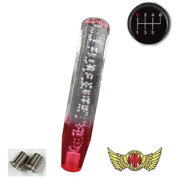 クリスタルシフトノブ 泡 250mm 変換アダプター付き MAD MAX(マッドマックス)