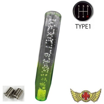 クリスタルシフトノブ 泡 250mm 変換アダプター付き MAD MAX(マッドマックス)