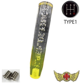 クリスタルシフトノブ 泡 250mm 変換アダプター付き MAD MAX(マッドマックス)