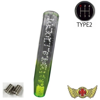 クリスタルシフトノブ 泡 250mm 変換アダプター付き MAD MAX(マッドマックス)