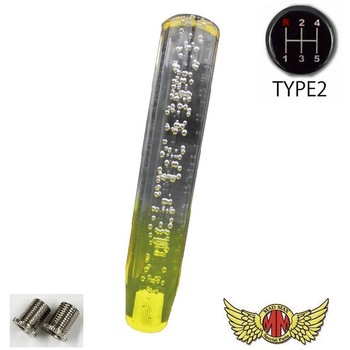 クリスタルシフトノブ 泡 250mm 変換アダプター付き MAD MAX(マッドマックス)