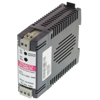 TRACOPOWER DINレール取付電源 / パネル取付電源， 出力：2A， 定格：24 → 60W 12V dc/ TRACO POWER