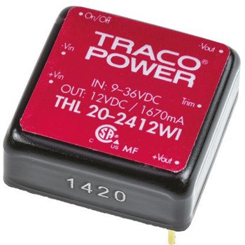 THL 20-2412WI TRACOPOWER ≏DC-DCRo[^ THL 20WI TRACO POWER 1.67A DC12V DC24V ͓dW936dcV s10.2mm 1Zbg(10) 48766227