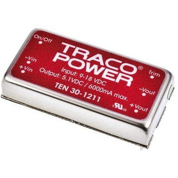 TEN 30-1211 TRACOPOWER ≏DC-DCRo[^ TEN 30 TRACO POWER 6A DC5.1V ≏d(kV):1.6dc@60s DC12V 50.8mms10.2mm 1Zbg(10) 48778477