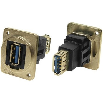 USBコネクタ (タイプA)， USB3.0， メス、オス RS PRO， ポート数:2 RS PRO