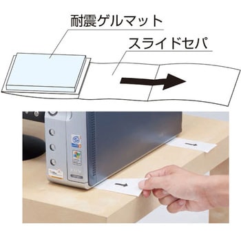 ステンレスWサンド耐震ゲルマット シロクマ