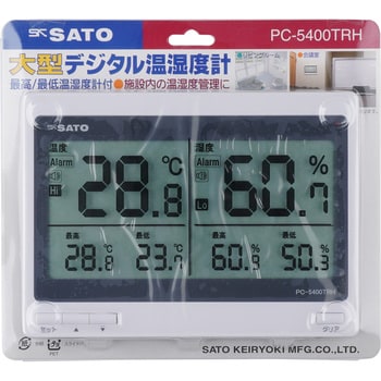 PC-5400TRH(1074-00) デジタル温湿度計 1台 佐藤計量器製作所 【通販