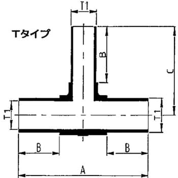 フッ素樹脂 PFA 継手 ティーアダプタ (Tタイプ) FIT-ONE