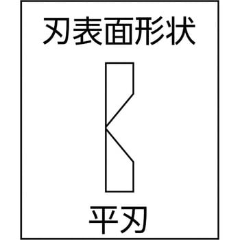 プラスチックニッパ(平刃) 室本鉄工