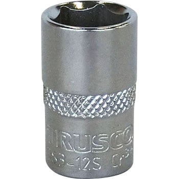 ソケット(6角タイプ) 差込角9.5mm TRUSCO ソケットレンチ用ソケット