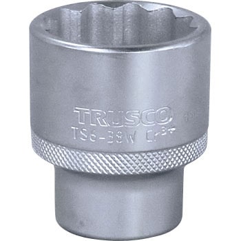 TS6-38W �\�P�b�g(12�p) TRUSCO �N�����o�i�W�E���|(Cr-V)�� 48919893