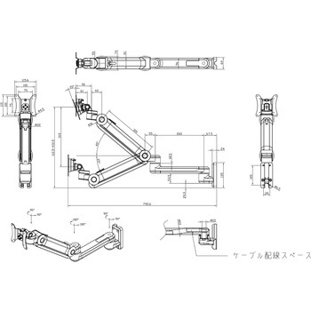 HMシリーズモニターアーム MODERNSOLID(ウィンテクノ)