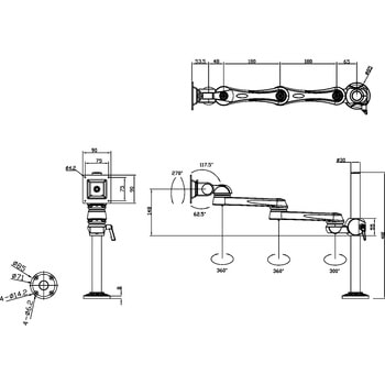 水平多関節アーム MODERNSOLID(ウィンテクノ)