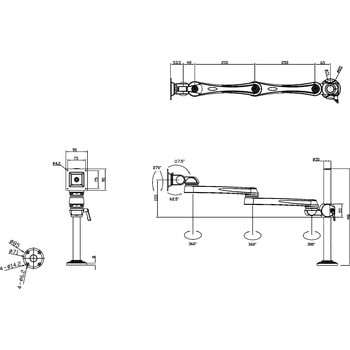 水平多関節アーム MODERNSOLID(ウィンテクノ)