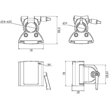 支柱用固定金具 MODERNSOLID(ウィンテクノ)