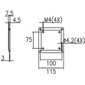 オーロラ V8060-HA VESA変換金具 (V8060HA) - オフィス家具