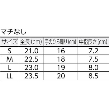 DPM-120-L 品質管理用スムス手袋マチ無(エコノミータイプ) 1ダース(12