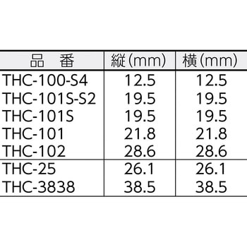 THC-102 結束バンド固定具 粘着シート付 1袋(100個) TRUSCO 【通販