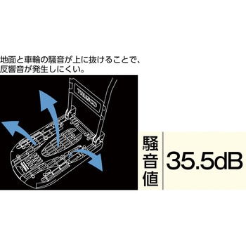 MPK-720-BK-SS 軽量樹脂製運搬車「カルティオ」 ストッパー付