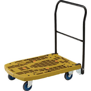 大型樹脂製運搬車 カルティオビッグ 折りたたみ回転ハンドルタイプ Trusco 折りたたみハンドル式 通販モノタロウ Mpk 906f B