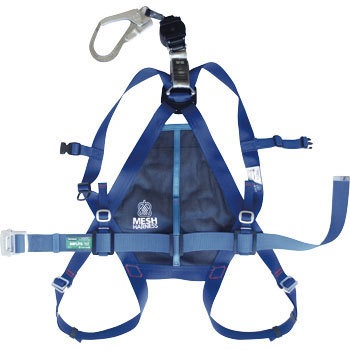 メッシュハーネス安全帯 巻取り式ランヤード 胴ベルト ミドリ安全 ハーネス式 安全帯 通販モノタロウ Mh600n As Oh M