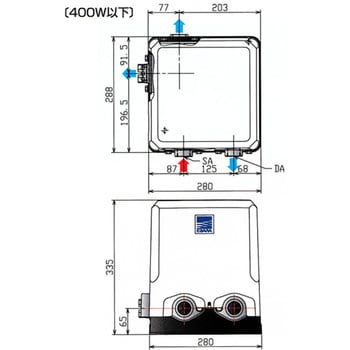 ①吸上げ高さ8mまでの浅井戸用新品！浅井戸用インバータポンプ　20HPE0.15S