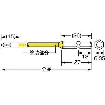カラービット(段付・マグネット入り・10本組) ANEX