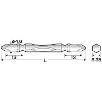 カラースリムトーションビット5本組 ANEX