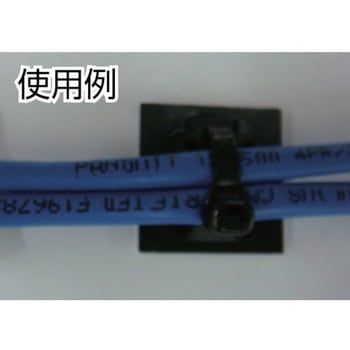 マウントベース 耐熱性黒 粘着テープ付 PANDUIT(パンドウイット)