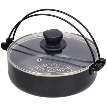 あられ鍋 コーティング加工 蓋付き*2 あられ鍋 コーティング加工 蓋付き*2