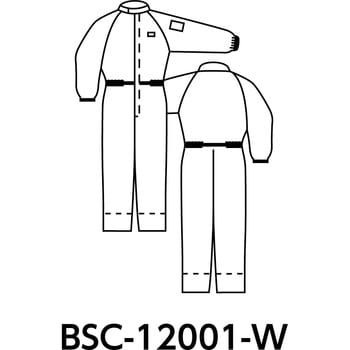 BSC-12001 カバーオール(クリーンパック仕様)[CL100] 1着 ブラストン