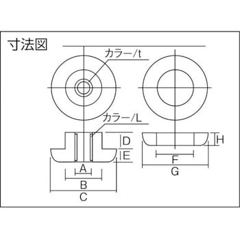 A-1 防振材ゲルブッシュ 1個 タイカ 【通販サイトMonotaRO】