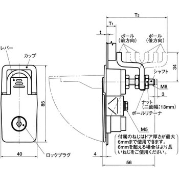 62 リフトアンドターンコンプレッションラッチ NBK(鍋屋バイテック会社)