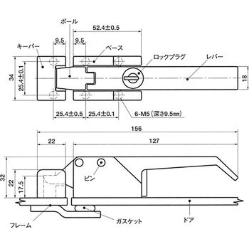 A7 オーバーセンタードローラッチ NBK(鍋屋バイテック会社)
