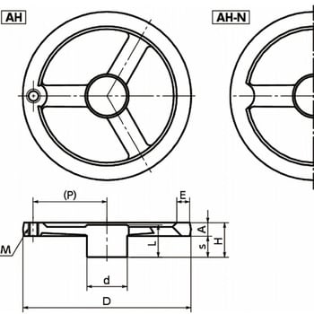 AH-300 AH 平アルミハンドル 1個 鍋屋バイテック(NBK) 【通販サイト