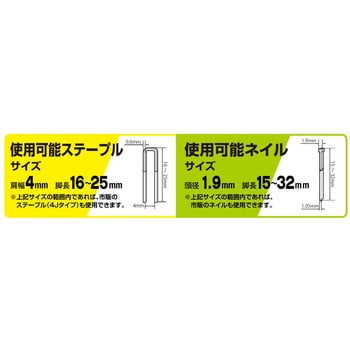 ATF-3204PA 2in1タッカ仕上釘打ち機 1台 パオック 【通販モノタロウ】