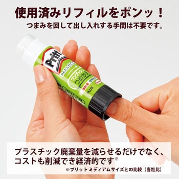 スティックのり プリット (Pritt)つめかえタイプ PLUS(プラス)[文具]