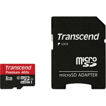 microSDHC Class 10 UHS-I 400x (Premium) トランセンド