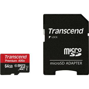 Transcend microSDXCカード 64GB UHS-I対応 TS64GUSDU1